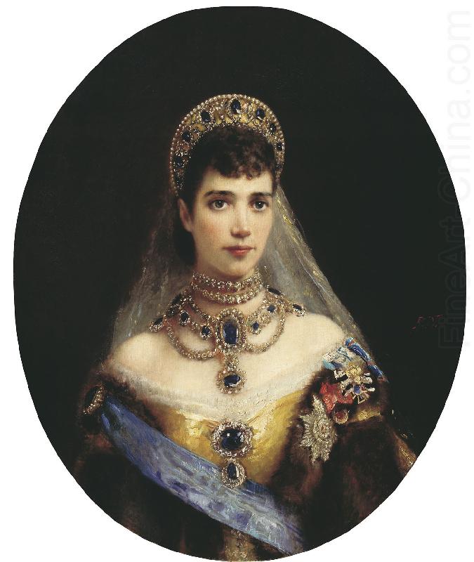 Portrait of Maria Fyodorovna, Konstantin Makovsky